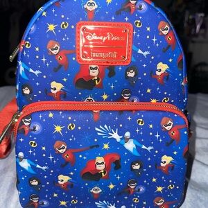 Loungefly Blue Superhero Kids Backpack